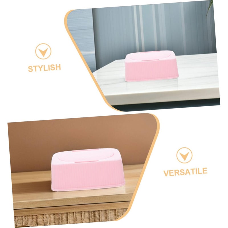 Plastic Wet Wipes Storage Container Box With Pull Out Design 4Pcs Set - Image 4