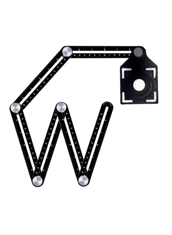 Heavy Duty Aluminum Alloy Multi Angle Measuring Ruler 3 Hole System Foldable 1pc - Image 2