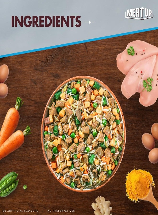 Meat Up Dog Fresh Food (2 x 100g) 200g | Chicken & Pumpkin Flavour | Buy 1 Get 1 Free | Maintain Strong & Lean Muscles | Nutrition | Better Digestibility - Image 4