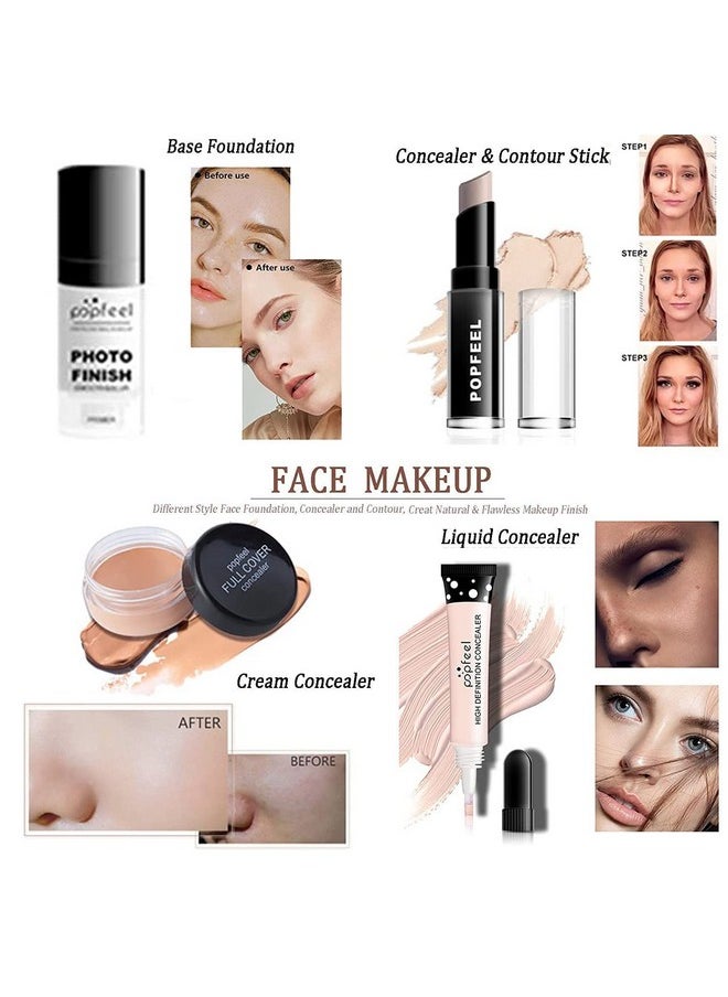 Melemando All In One Makeup Kit 27 Piece Makeup Kit For Women Full Kit All In One Makeup Sets Include Eyebrow Eyeliner Eyeshadow Mascara Foundation Concealer Lip Gloss Lipstick Makeup Brush (Mkit03)  - Image 4