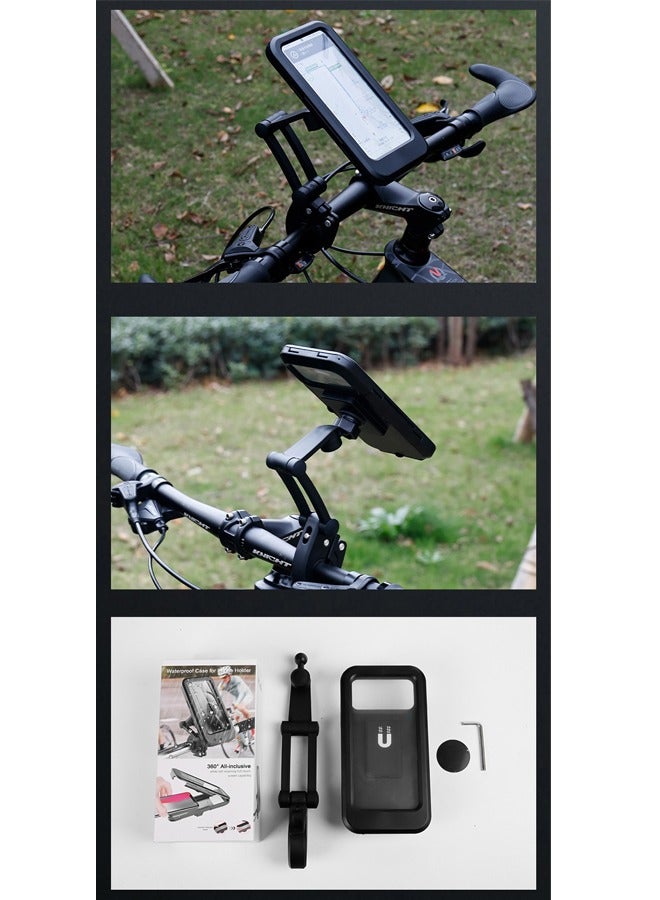 Generic Cycle Phone Holder Waterproof, Motorcycle Handlebar Mount,Mountain Bicycle Cellphone Clamp  - Image 2