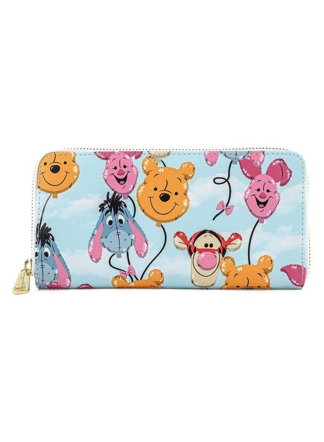 Loungefly Disney Winnie The Pooh Balloon Friends Zip Around Faux Leather Wallet - Image 3