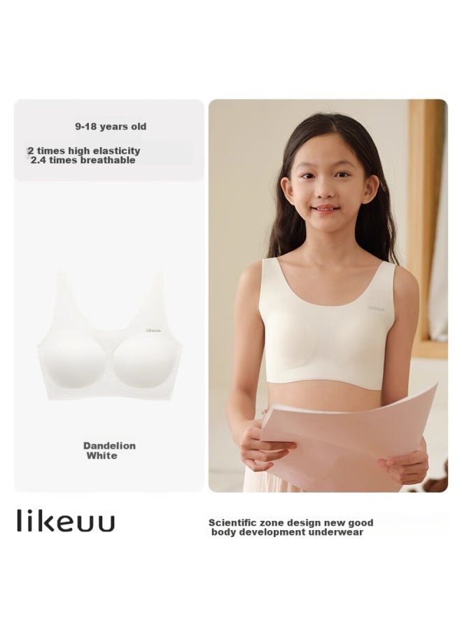 Like Uu Children's Underwear, Girls' Student Bra, High School And Middle School Students' Puberty Bra, Vest-style Seamless Underwear - Image 4