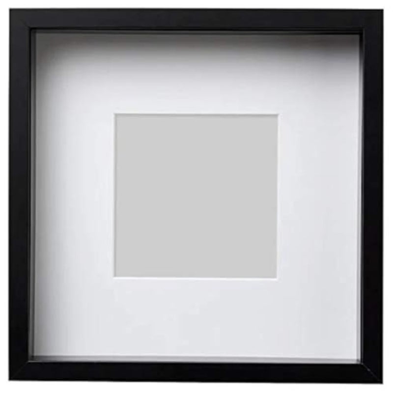 Sannahed Picture Frame, Internal dimensions 25 x 25 x 4 cm, External dimensions 27 x 27 cm, Object frame including mount, Black - Image 1