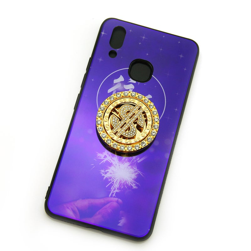 Xiaohongshu Same Diy Mobile Phone Shell Accessories Diamond-Embedded Rotatable Dollar Parking Sign Decoration Stick-On Accessories - Image 3
