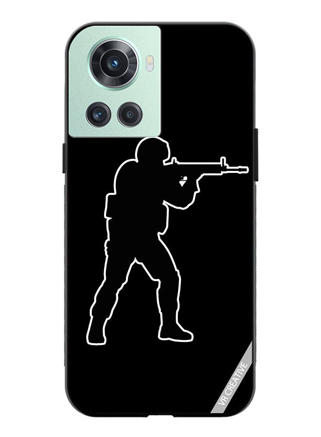 VR CREATIVE Protective Case Cover For OnePlus 10R Black Cs Go Design Multicolour - Image 1