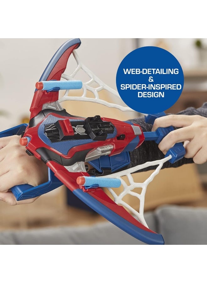 Spider-Man - Marvel Web Shots Spiderbolt NERF Powered Blaster Toy, Fires Darts, Includes 3 Darts And Instructions - Image 1
