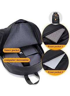 Arabest Laptop Backpack for Men or Women, Water Resistant Travel Backpacks,Large Capacity, Fashion Slim Durable College School Backpacks Fits 15.6 Inch Laptop Business Travel Anti Theft Bookbag Gift  - Image 3