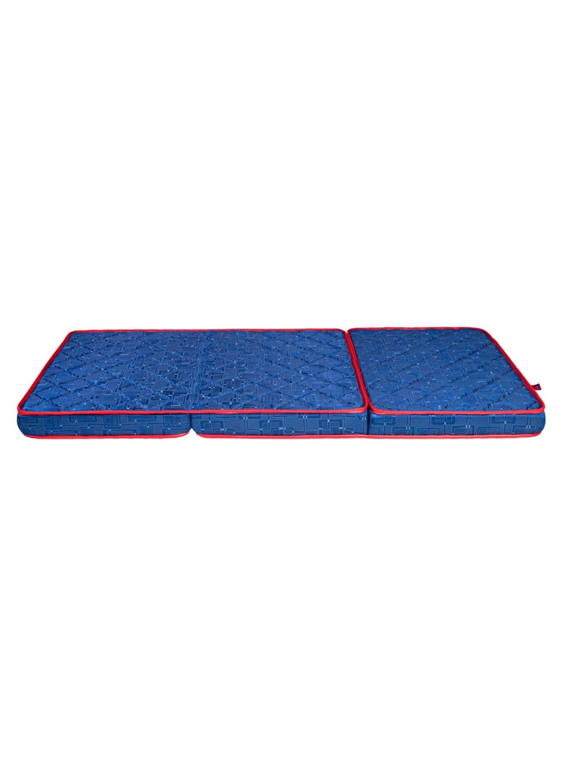 Comfy Luxury Exclusive Collection Guest/Travel 180x90x10cm Blue Folding Foam Portable Mattress - Image 5
