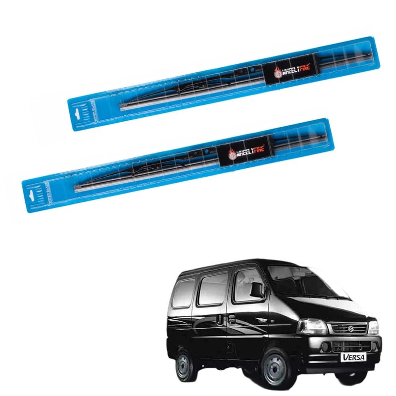 Wheelyfine Car Wiper Blades | Metal Frame | Water Repellent Windshield Wipers | Blade Refills (Maruti Versa (2001 Onwards) Dr 16"/Pa 16") - Image 2