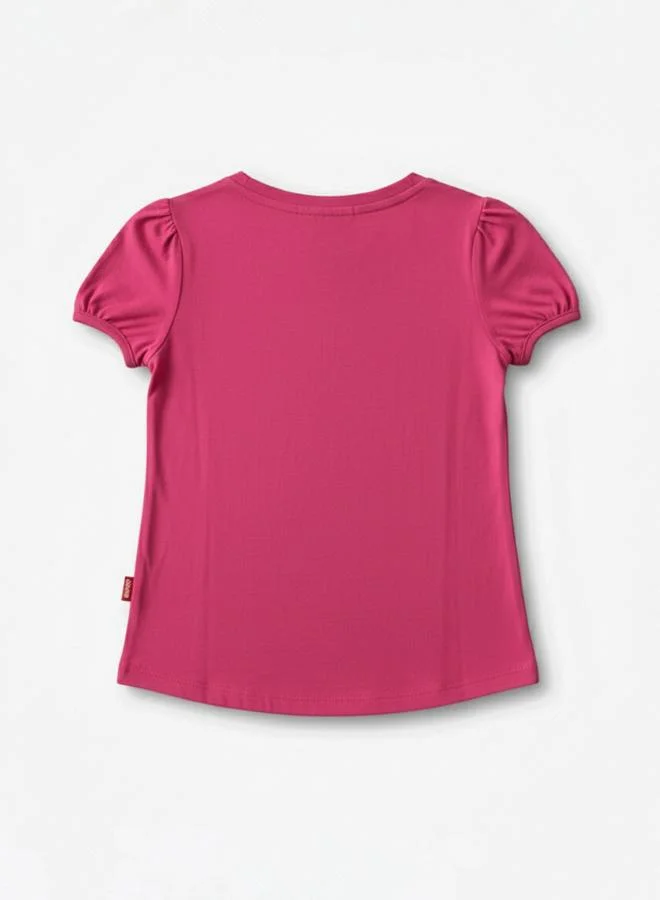 Looney Tunes Graphic Print Round Neck Fashion T-shirt