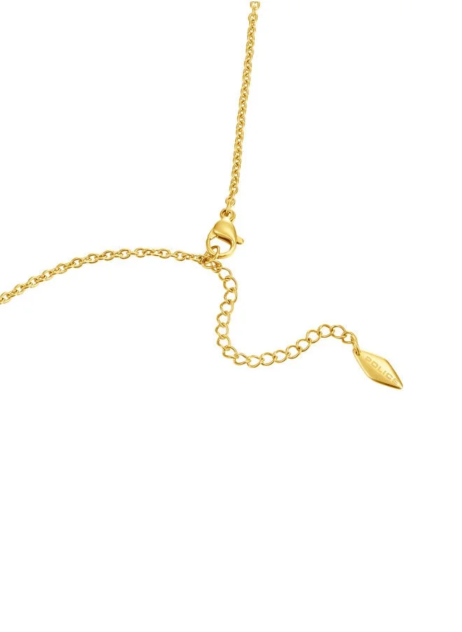 POLICE Necklace For Women Gold Plating With Charms