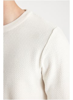 DeFacto Man Smart Casual Tricot Standart Fit Crew Neck Long Sleeve Pullover  - Image 4