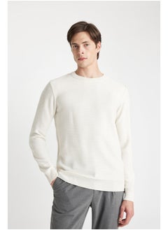 DeFacto Man Smart Casual Tricot Standart Fit Crew Neck Long Sleeve Pullover  - Image 2