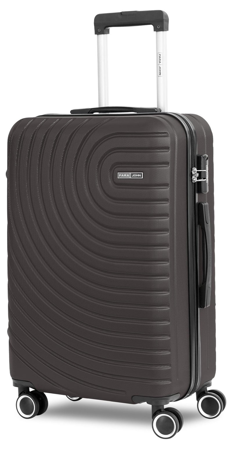 PARAJOHN Cabin size ABS Hardside Spinner Luggage Trolley 20 Inch Dark Grey - Image 1