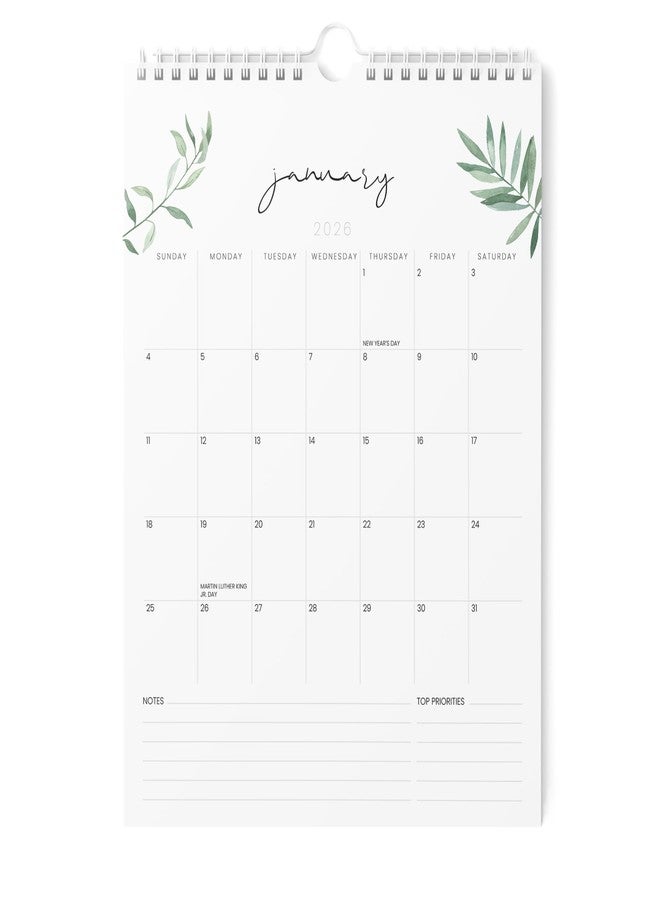 Karto Wall Calendar 2026 - Vertical 8.5x11 inch January 2026 to June 2027 - Boost Your Productivity and Easy Planning with the Aesthetic Monthly Calendar - Greenery - Image 1