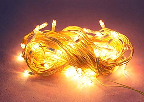 Lexton Decorative Rice String Light | 80 LED | Plug Sourced | Perfect for Home Decor, Indoor & Outdoor Decoration, Diwali, Christmas, Wedding Light (Pack of 4, Yellow) - Image 5