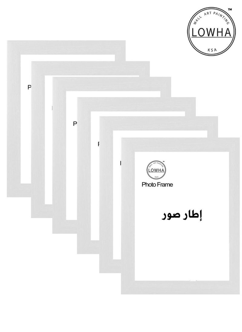 LOWHA - Set Of 6 Wall Or Tabletop Stand Photo Frame With Horizontal and Vertical Formats - Image 1