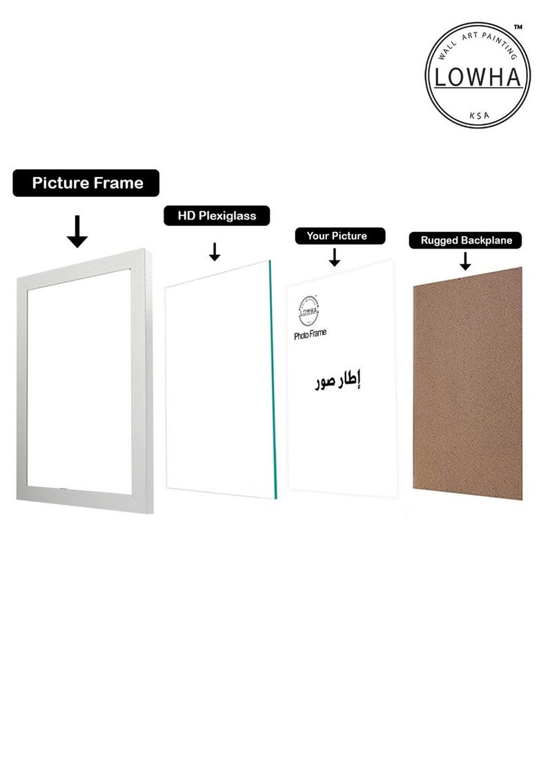 LOWHA - Set Of 6 Wall Or Tabletop Stand Photo Frame With Horizontal and Vertical Formats - Image 1