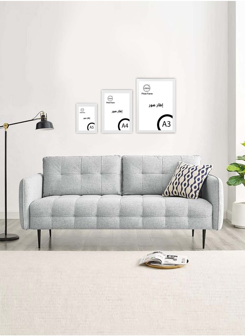 LOWHA - Set Of 6 Wall Or Tabletop Stand Photo Frame With Horizontal and Vertical Formats - Image 1