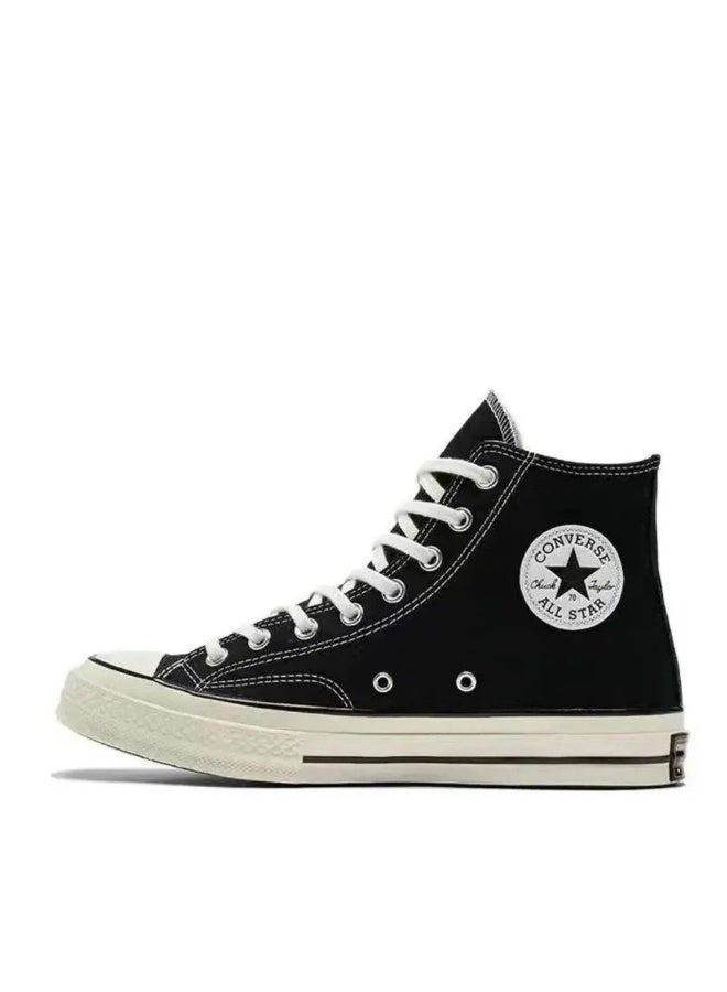 Converse Chuck Taylor All Star High-Top Sneakers - Black Retro Canvas Shoes for Street Fashion & Daily Versatility 42SIZE