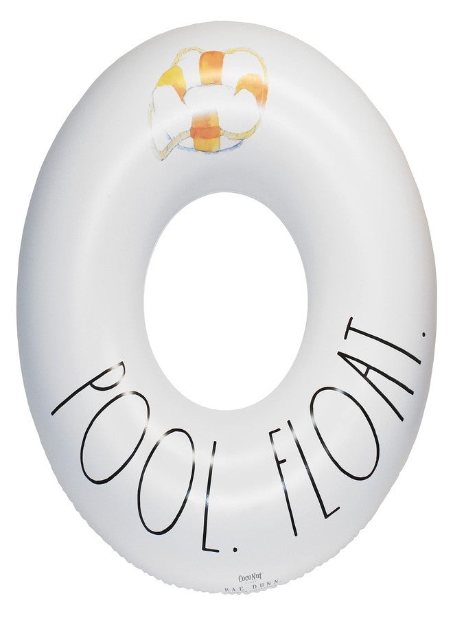 Coconut Float Rae Dunn x Adult Hammock Float - Chill Theme - Adult Size Multi-Purpose Inflatable Drifter, Saddle Float & Lounge Chair - Versatile Ride-On for Summer & Swim Parties - Image 1