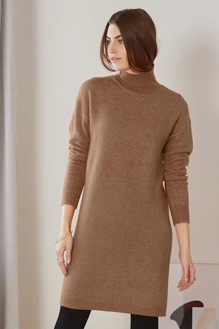 Women Textured Sweater Dress, Brown - pzsku/Z49FDB0203F1199F8C393Z/45/1747056924/23ef8f13-0d70-4e3c-b357-fecd18ffed83