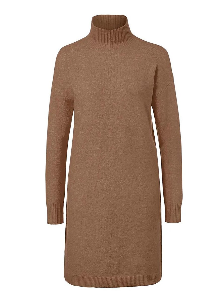 Tchibo Women Textured Sweater Dress, Brown  - Image 2