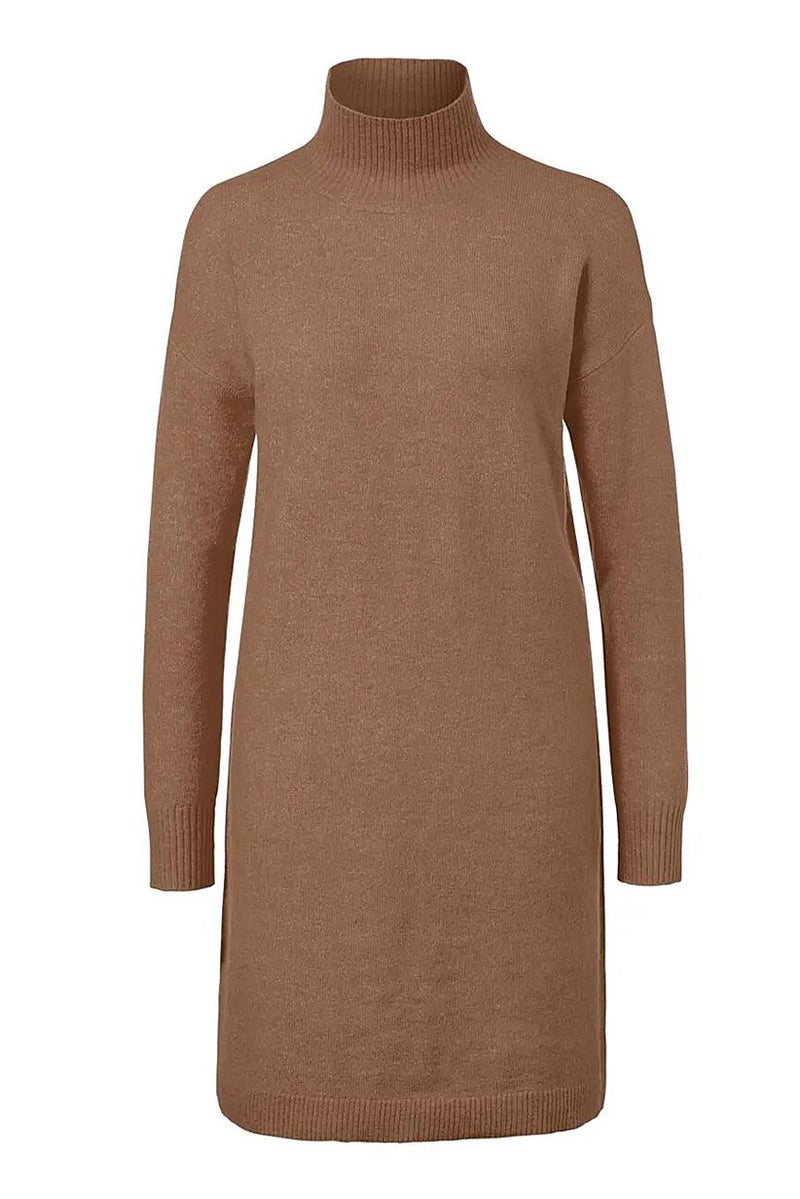 Tchibo Women Textured Sweater Dress, Brown - Image 2