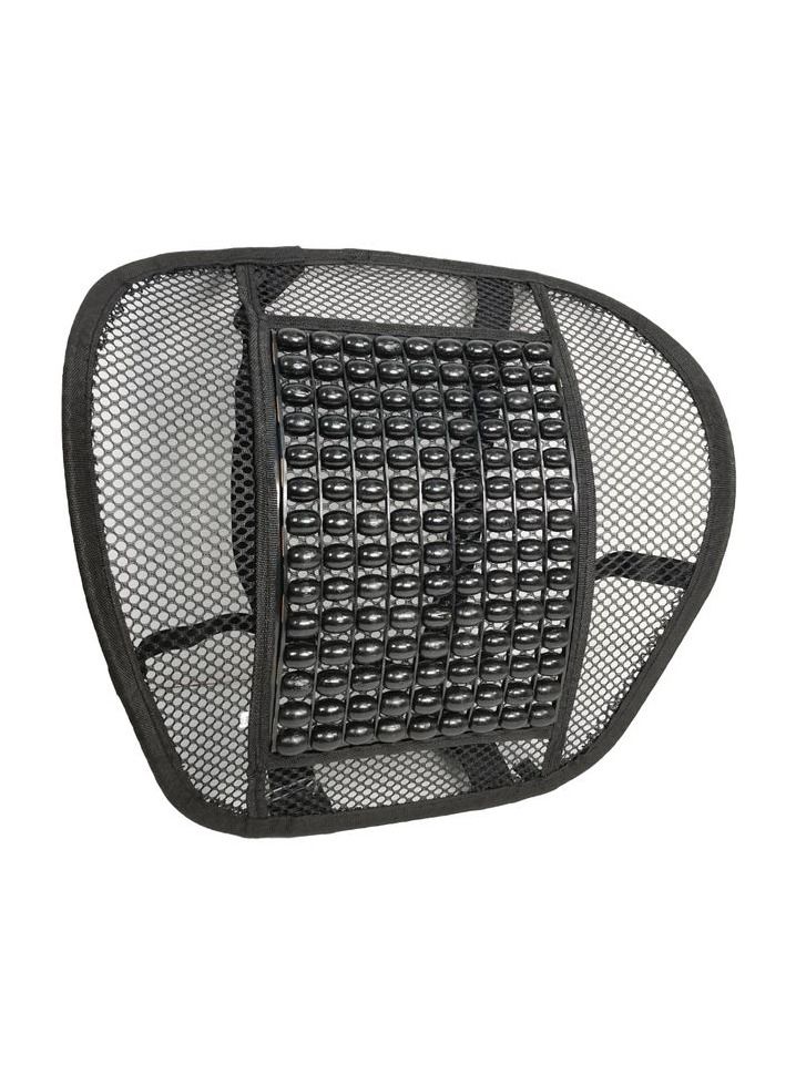 مريحة وسادة المقعد العلاج بالابر مسند الظهر دعم قطني لمقعد كرسي السيارة وسادة حبة خشبية 1 قطعة - Image 2