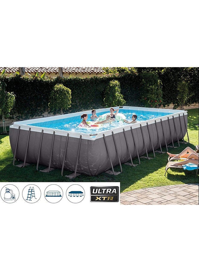 INTEX Prism Frame Rectangular Swimming Pool 732x366x132cm – Ultra Large Premium Above Ground Pool with Heavy Duty Steel Frame & Super Tough PVC - Image 4