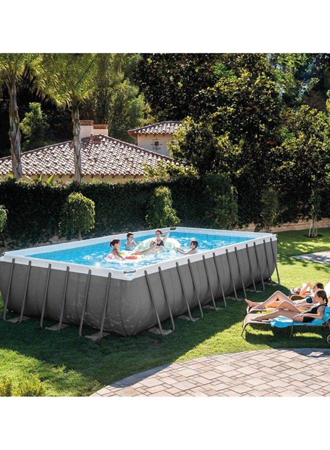 INTEX Prism Frame Rectangular Swimming Pool 732x366x132cm – Ultra Large Premium Above Ground Pool with Heavy Duty Steel Frame & Super Tough PVC - Image 3
