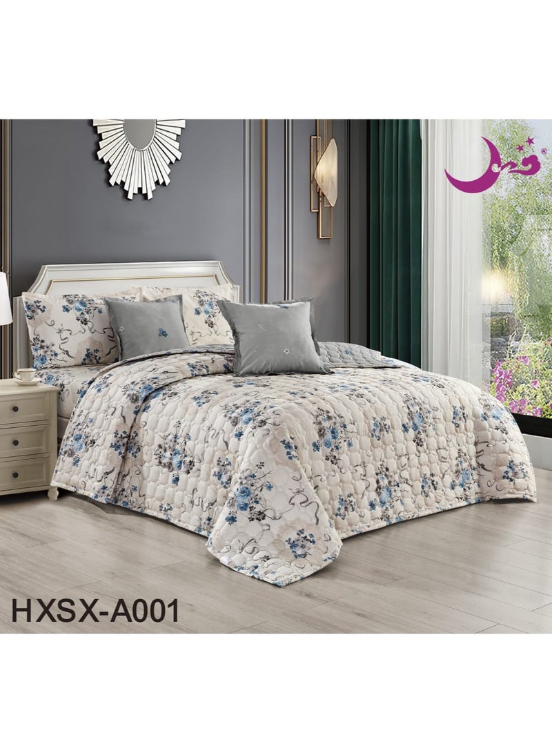 Moon 6-piece compressed two-piece comforter set 