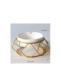 ماركة غير محددة منفضة سجائر ذهبية للديكور المنزلي  - Image 4