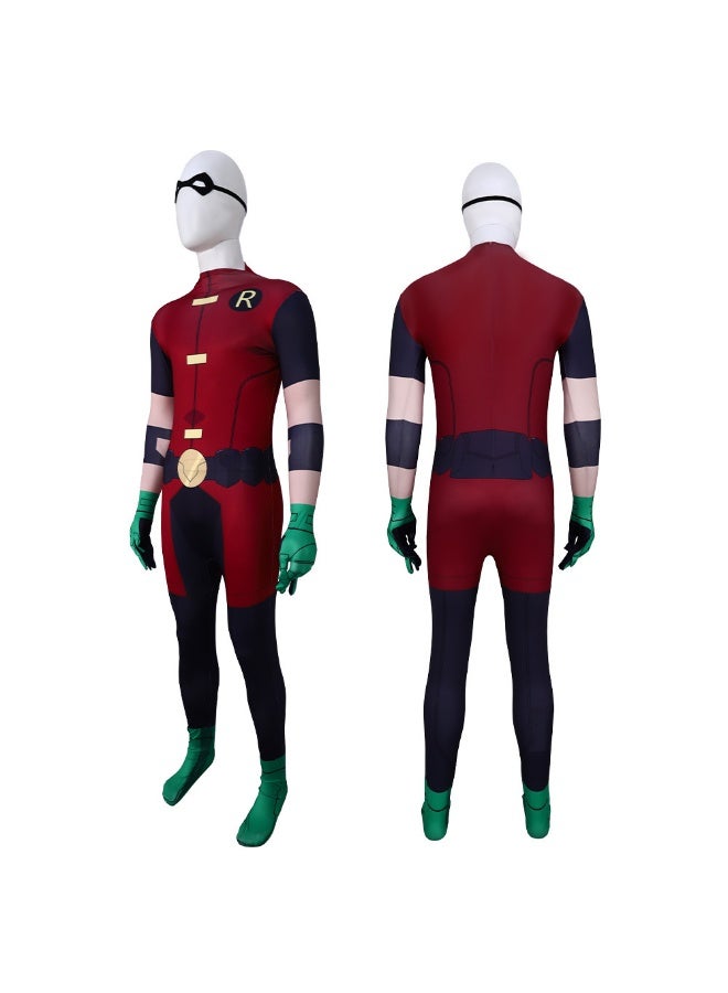 Halloween Robin Robbin Cosplay Costume - Teen Titan Judas Pact Character Role-Play Suit - Image 3