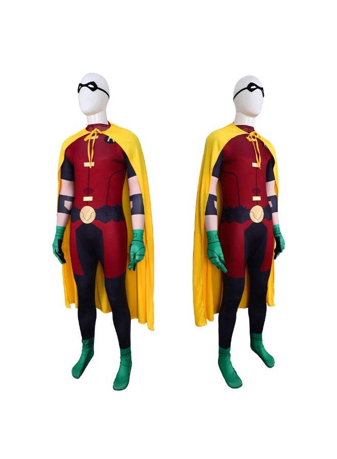 Halloween Robin Robbin Cosplay Costume - Teen Titan Judas Pact Character Role-Play Suit - Image 4