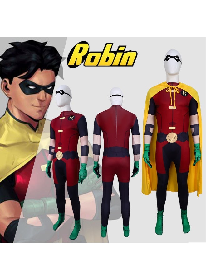 Halloween Robin Robbin Cosplay Costume - Teen Titan Judas Pact Character Role-Play Suit - Image 1