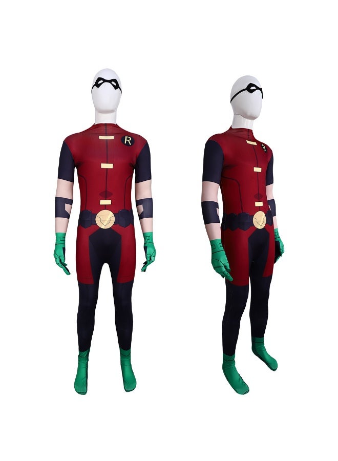 Halloween Robin Robbin Cosplay Costume - Teen Titan Judas Pact Character Role-Play Suit - Image 2