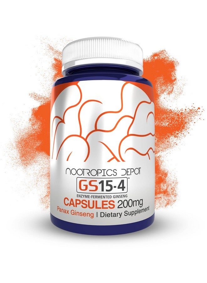 Nootropics Depot GS15-4 Panax Ginseng Extract Capsules | 200mg | 60 Count | Ayurvedic Herb | Natural Adaptogen | Supports Healthy Stress Levels - Image 1
