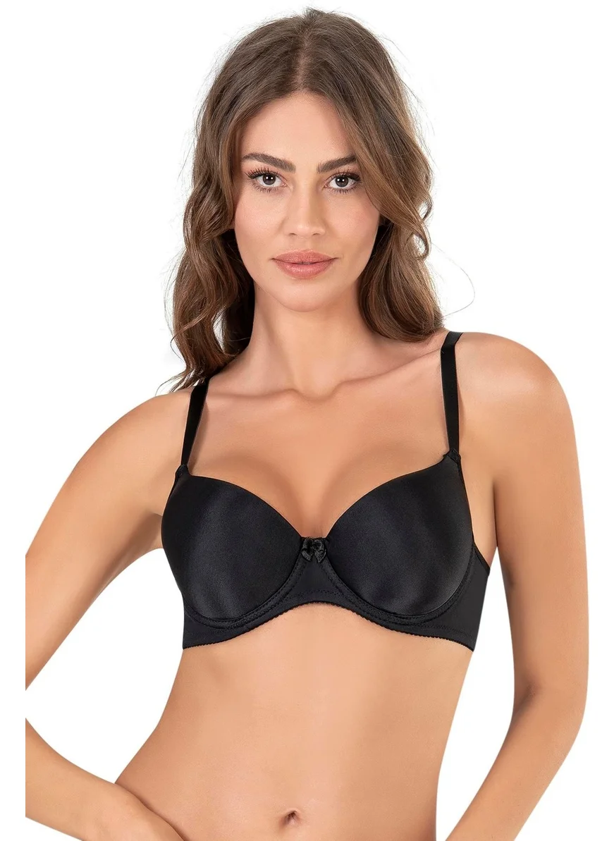 NBB Micro-Covered Underwire Non-Padded Basic Bra | Black 3505