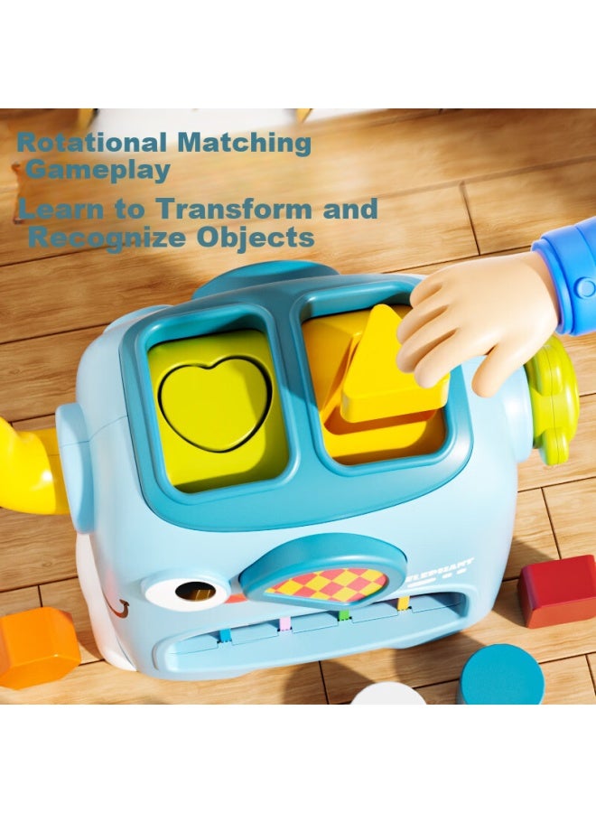 Xst Elephant Sesele Educational Toy Graphic Recognition Early Learning Cognitive Grasping 0-3 Years Shape Color Recognition Fun Baby Toy - Image 2