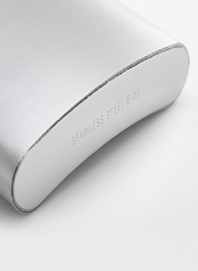 كيو إل إل طقم قارورة من الفولاذ المقاوم للصدأ سعة 8 أونصات مع قمع من 6 قطع من QLL، يتضمن قمعًا سهل الصب، هدية رائعة - Image 5