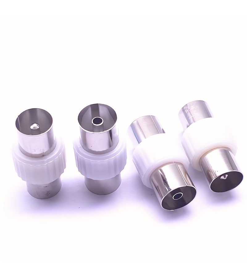 TV Male To Male And Female To Female RF Coaxial Adapter Straight Through Converter - Image 1