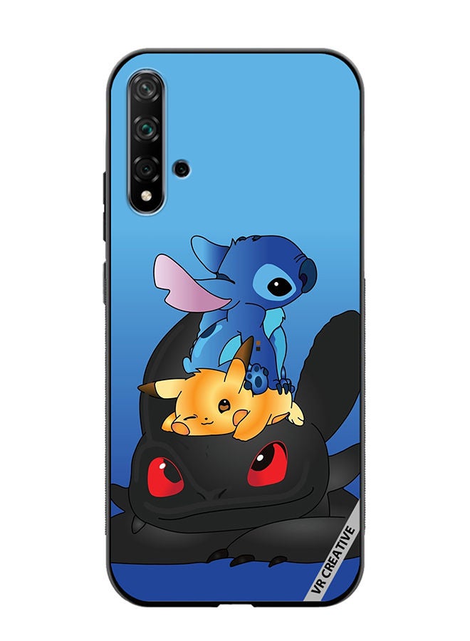 VR CREATIVE Protective Case Cover For Huawei Nova 5T Cartoon Mix Design Multicolour - Image 1