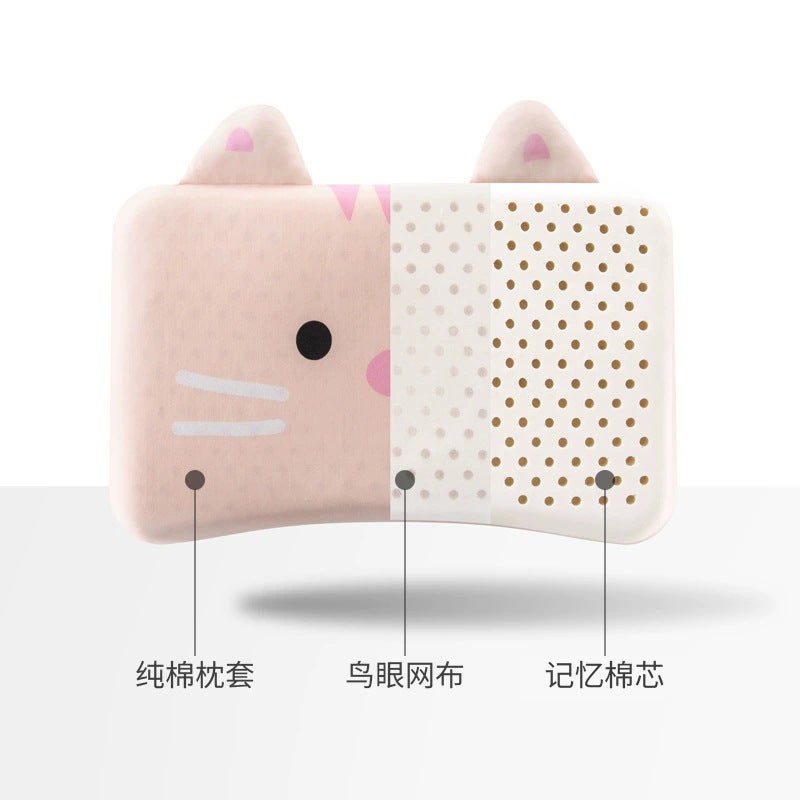 Children'S Pillow Memory Foam Cartoon Cute Baby Pillow Kindergarten Sleeping Baby Pillow Universal For All Seasons - Image 4