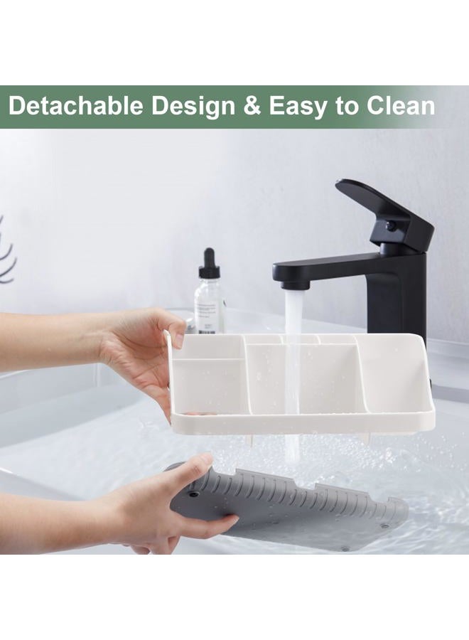 GFWARE Toothbrush Holders for Bathrooms Countertop Organizer - Kids Electric Toothbrush and Toothpaste Holder Detachable 7 Slots Tooth Brush Organization Bathroom Accessories Storage Vanity, White - Image 4