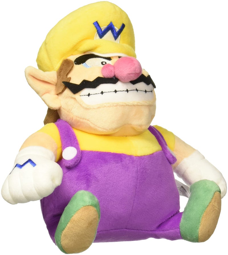 Little Buddy Super Mario All Star Collection 1421 Wario Stuffed Plush, 10",Multi-Colored - Image 1