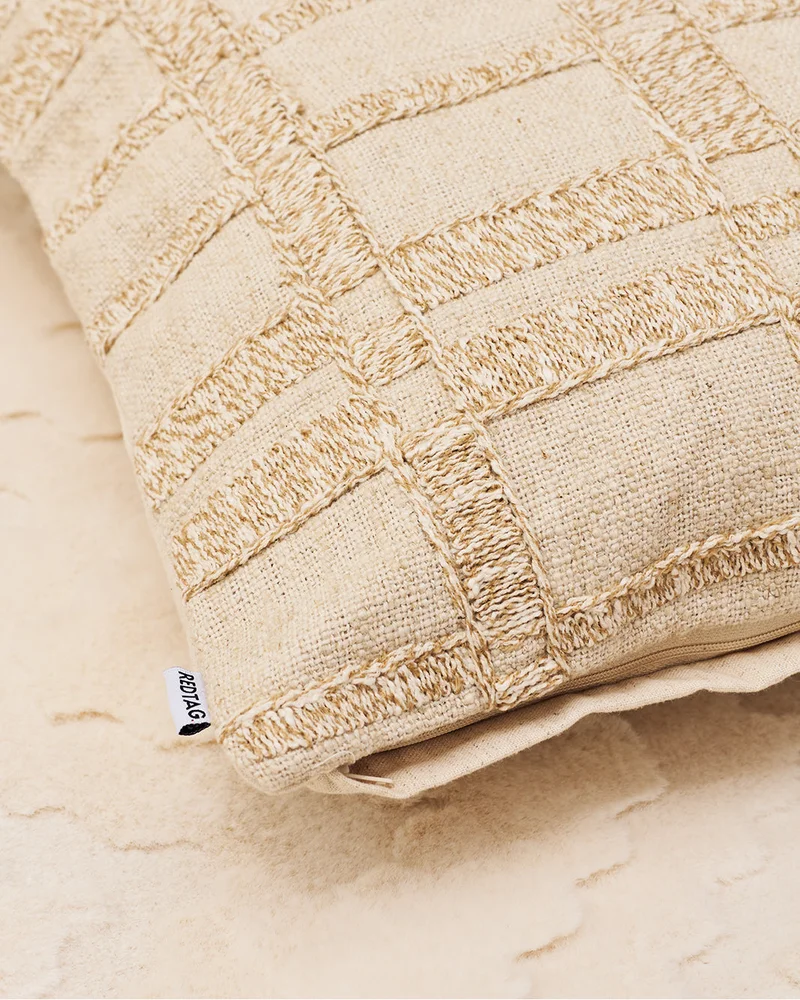 REDTAG Ivory Emboridered Cushion