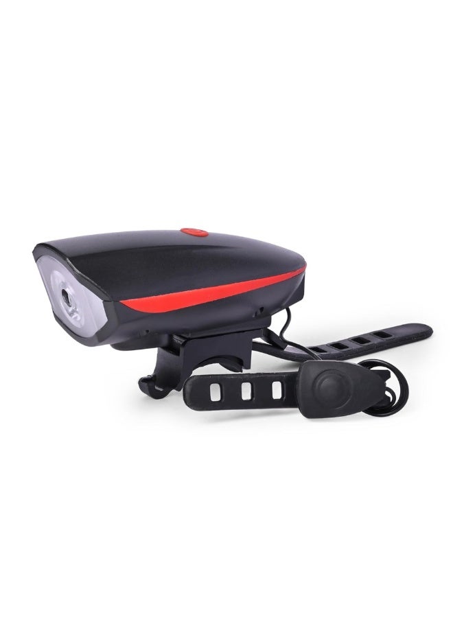 DAT Rechargeable Bike Light with Horn – Waterproof LED Bicycle Headlight with USB Charging & Loud Bell – Front Lamp with 3 Modes & Handlebar Mount for Night Riding & Safety - Image 2