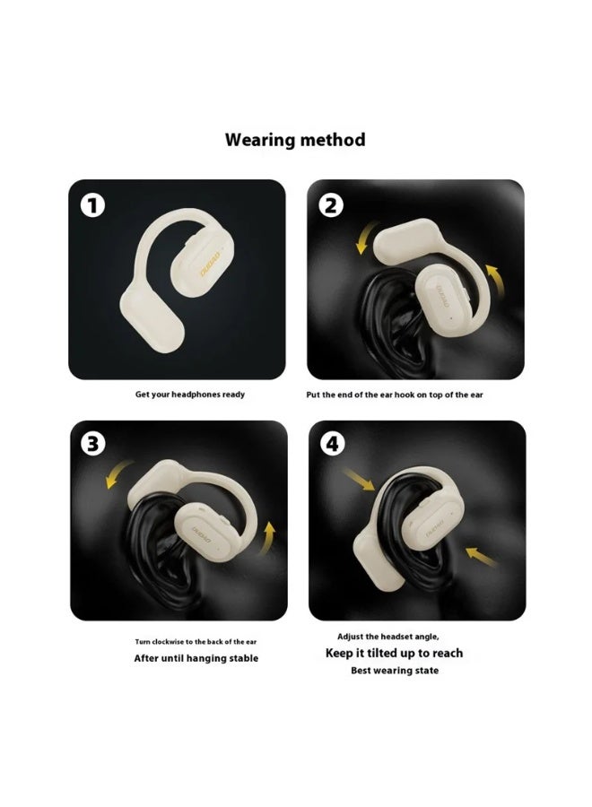 دوداو سماعات أذن لاسلكية DUDAO U4A بتصميم مشبك للأذن، عمر بطارية طويل يصل إلى 24 ساعة، BT V.5.3، أذن يمنى واحدة، مريحة للرياضة والعمل والقيادة (لوزي) - Image 3